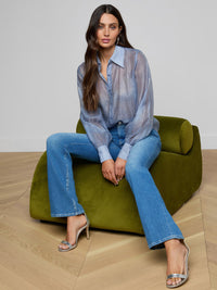 Blouse Jayleen L'Agence Bleu port pâle