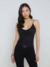 L'Agence Gelina Ruched Bodysuit
