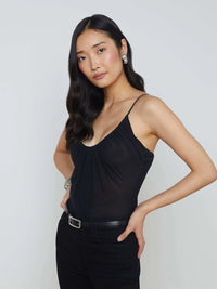 L'Agence Gelina Ruched Bodysuit
