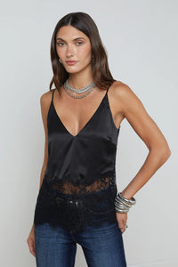 L'Agence Bryna Silk Lace Camisole