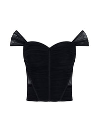 L’agence Asuka Mesh Corset Top
