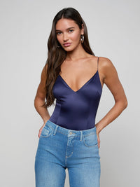Body en satin stretch Dara L'Agence Minuit