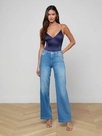 Body en satin stretch Dara L'Agence Minuit