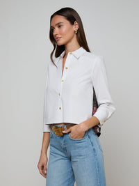 L'Agence Fawn Floral Print Shirt