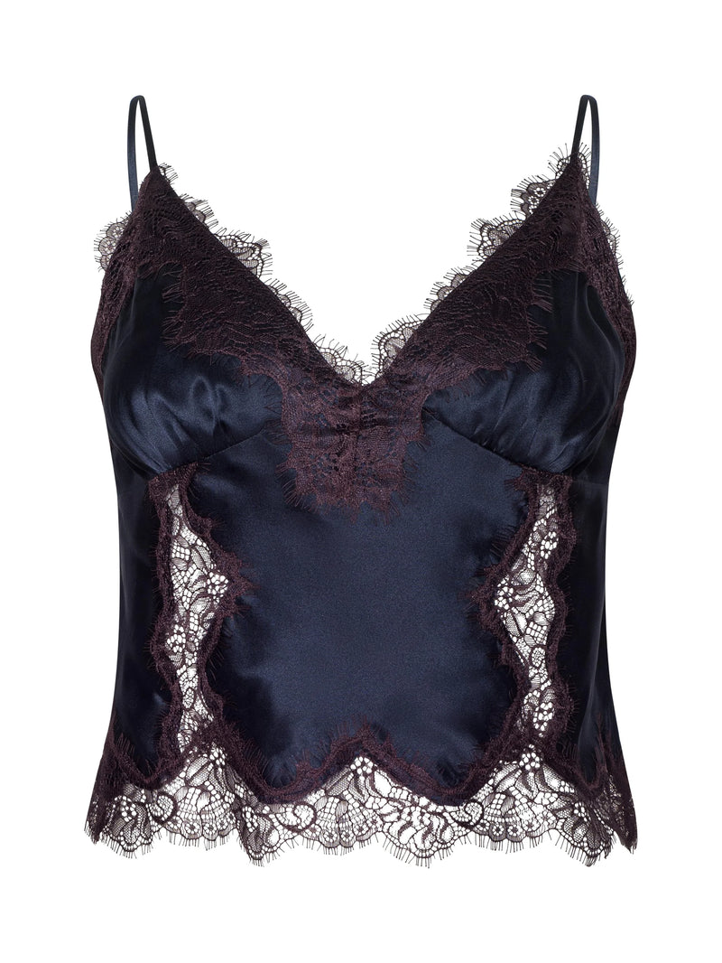 L'Agence Kimber Silk Lace Camisole