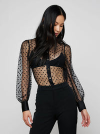 L'Agence Sophie Long-Sleeved Blouse Black