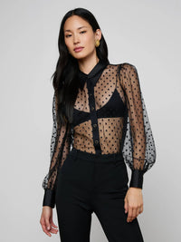 L'Agence Sophie Long-Sleeved Blouse Black