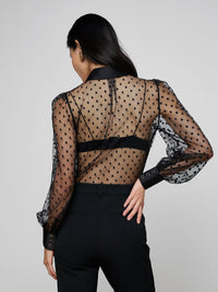 L'Agence Sophie Long-Sleeved Blouse Black