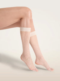 Wolford Polka-Dot Net Socks