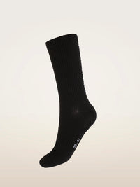 Chaussettes Wolford à logo et couture arrière blanches/noires