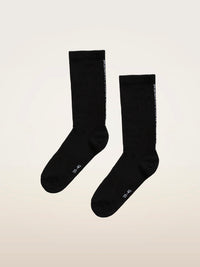 Chaussettes Wolford à logo et couture arrière blanches/noires