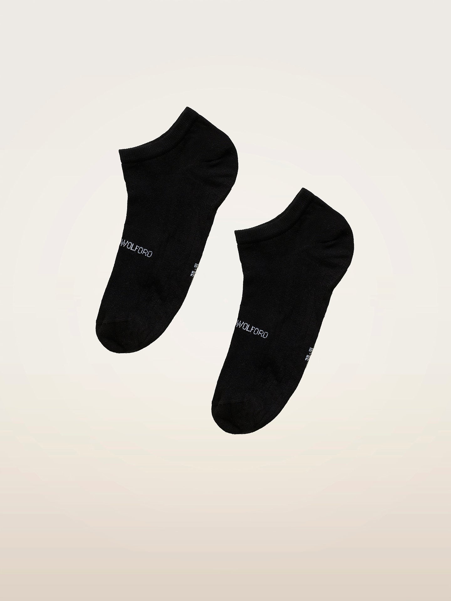 Wolford Logo Sneaker Socks Black/White