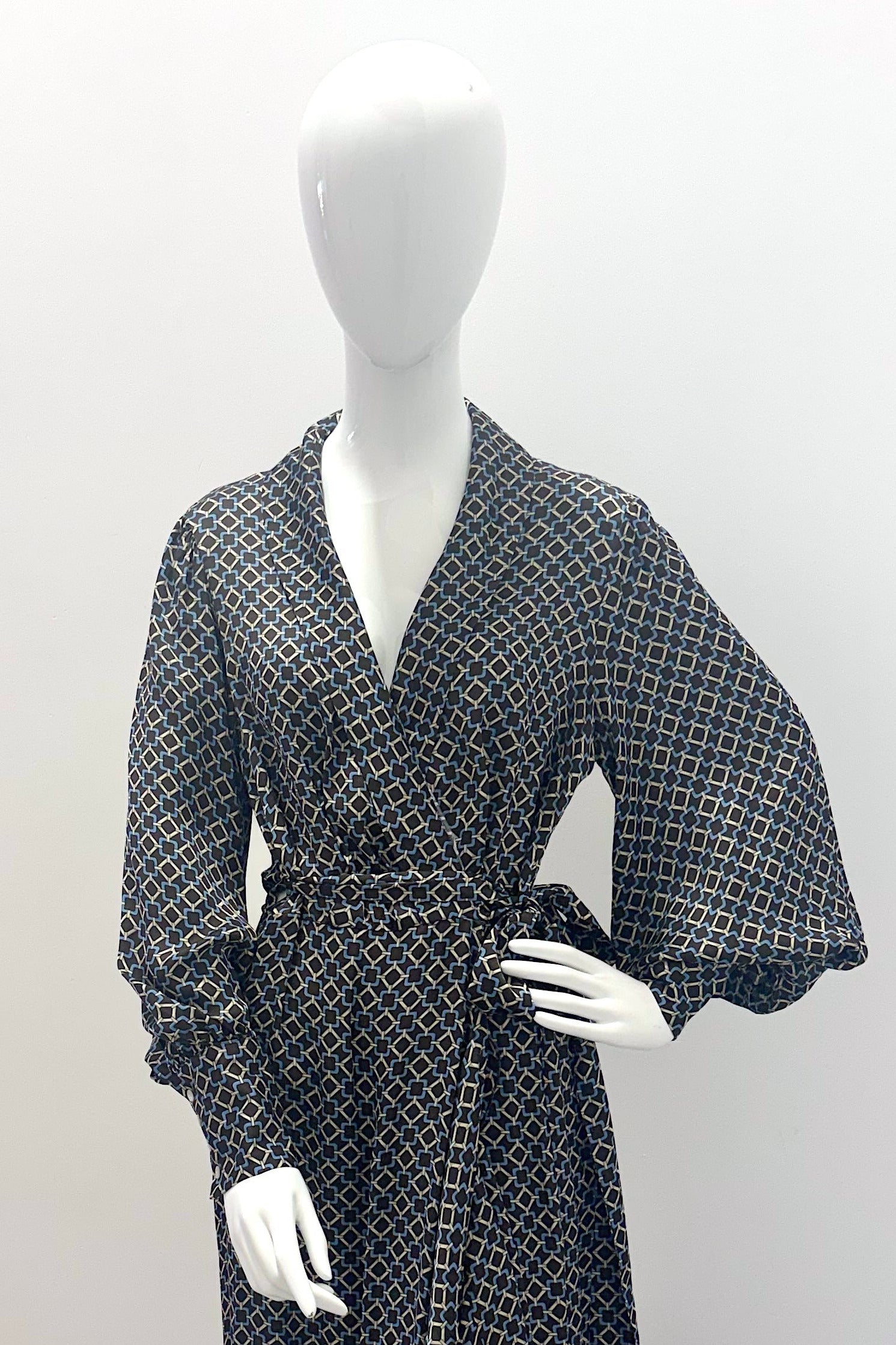 Emanou Amour Dress Chocolate/Dove Blue