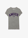Zadig & Voltaire Crew Neck T-Shirt "Amour"