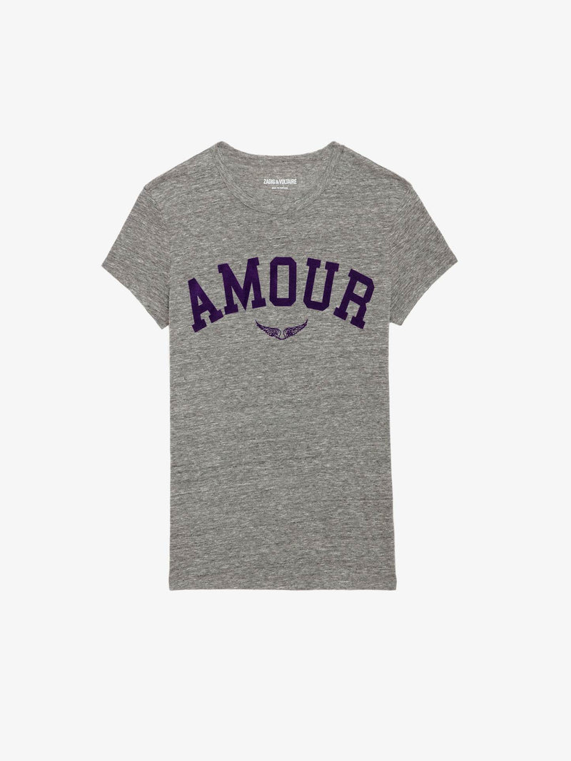 Zadig & Voltaire Crew Neck T-Shirt "Amour"