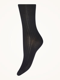 Wolford Luxury Cotton Rib Socks