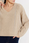 NotShy V-Neck Soft Wool Sweater Santana