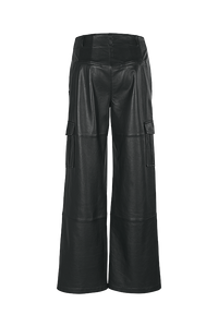 Riani Leather Cargo Trousers