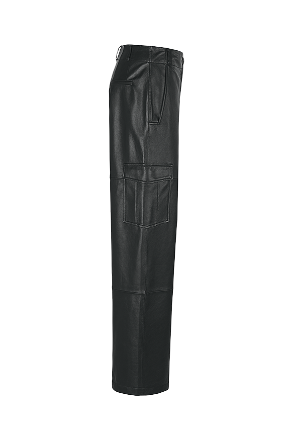 Riani Leather Cargo Trousers