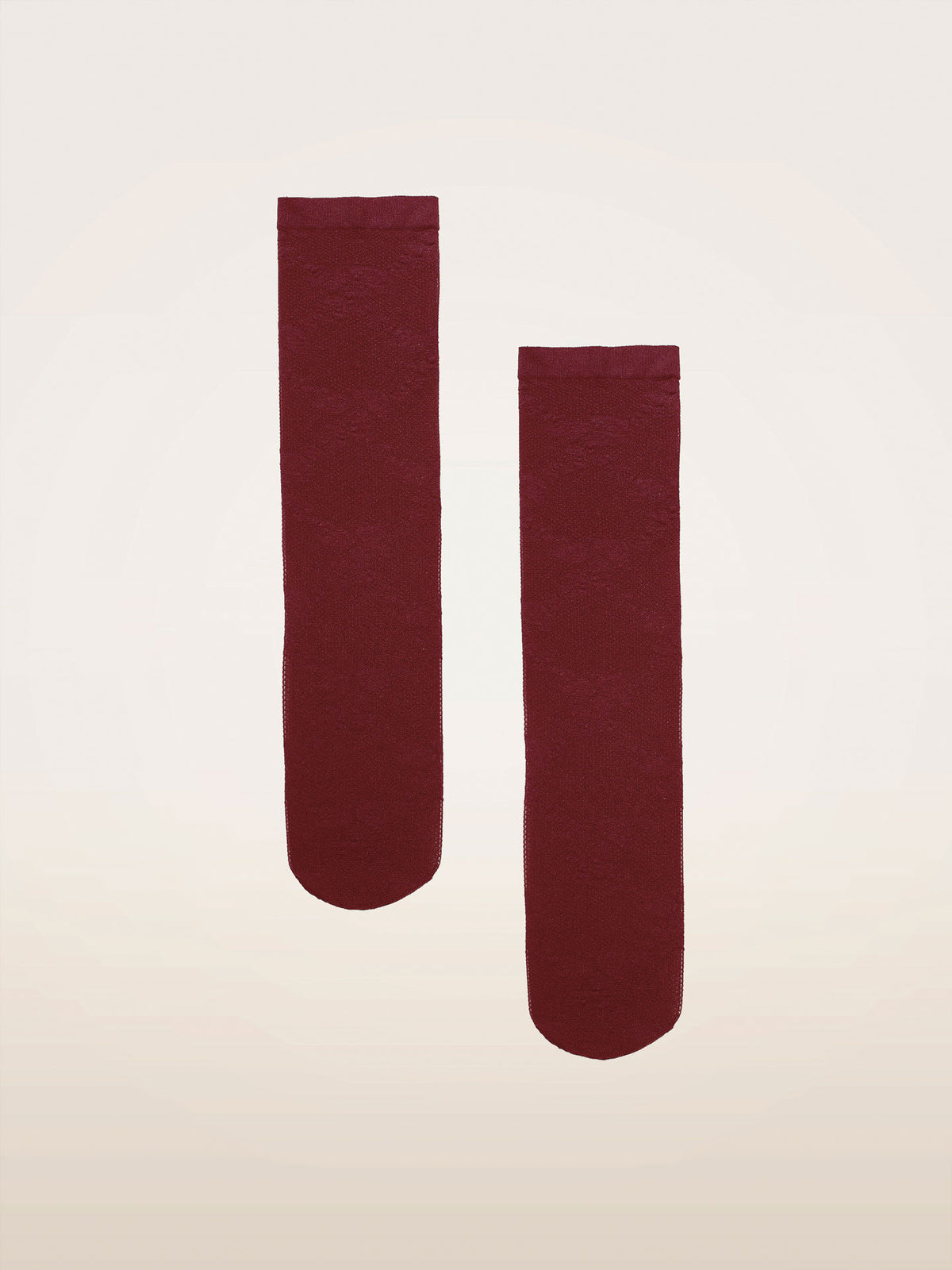 Wolford Floral Lace Socks Bordeaux