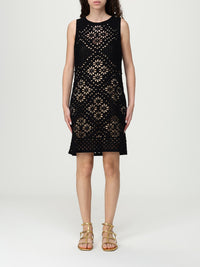 Twinset Short floral crochet dress