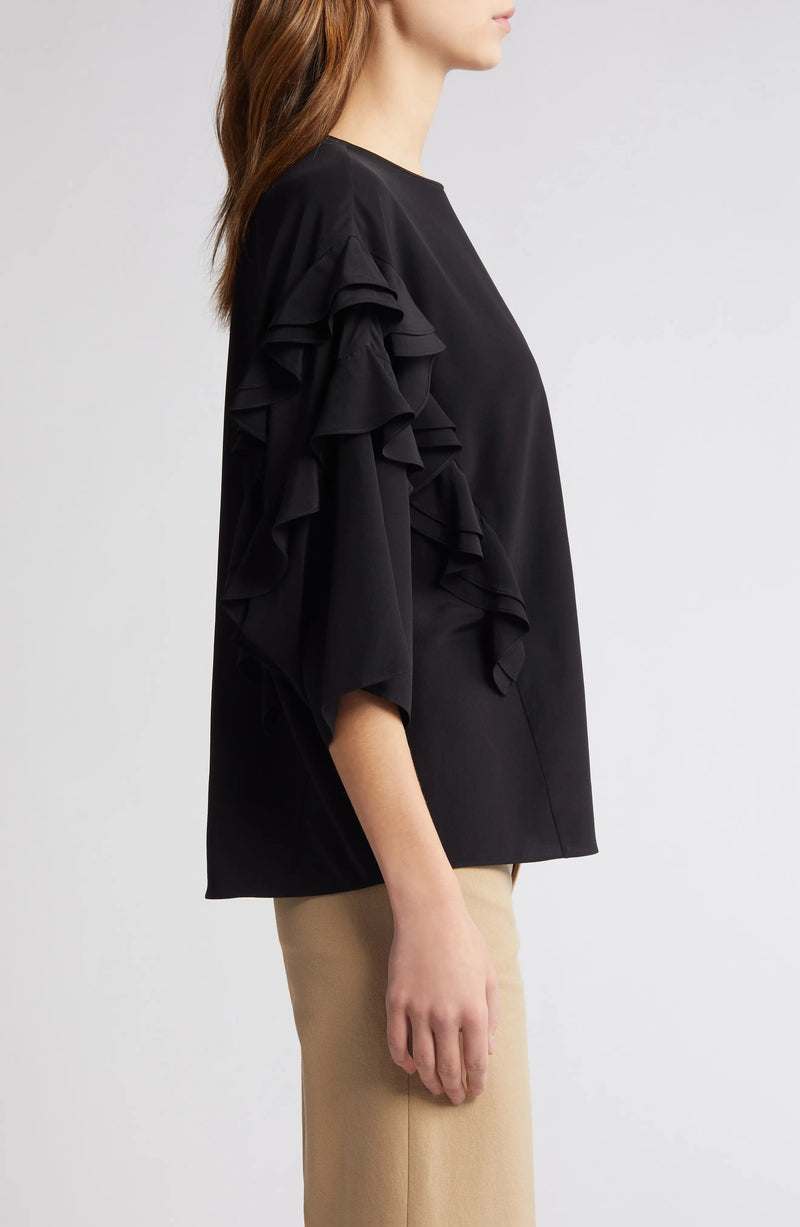 Frame Ruffle Sleeve Blouse