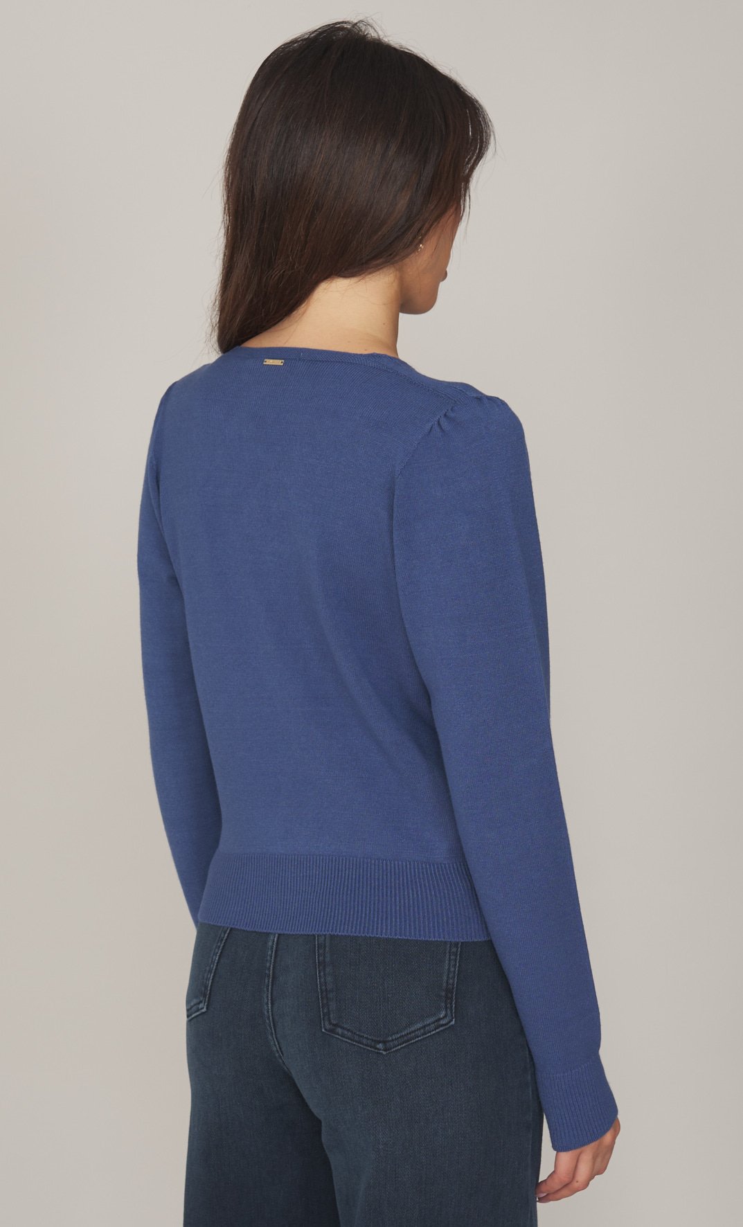 Twinset Long Sleeve Knit Blu Indigo