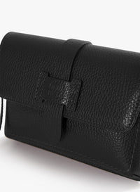 Cinzia Rocca Genuine Leather Mini Shoulder Bag - Black