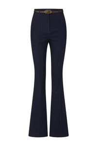 Veronica Beard Gracie Belted Denim Pant