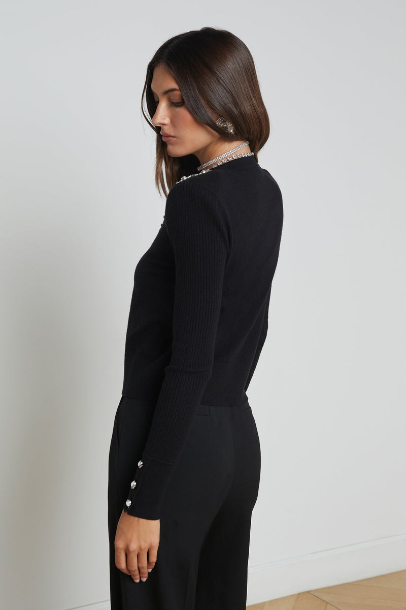 L'Agence Cesca Embellished Pullover