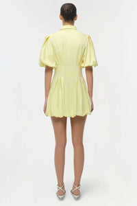Robe courte Simkhai Cleo à plis cousus en ballon