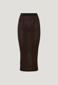 Wolford 012-53370.4881 jupe en micro-filet sans coutures Dark Chocolate