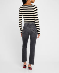 Mother Insider Crop Step Fray Jeans