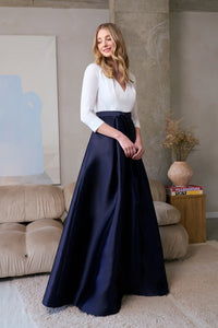 La Petite Robe de Chloe CH55112116-8465 Phoebe Robe de soirée White/Dark Twilight