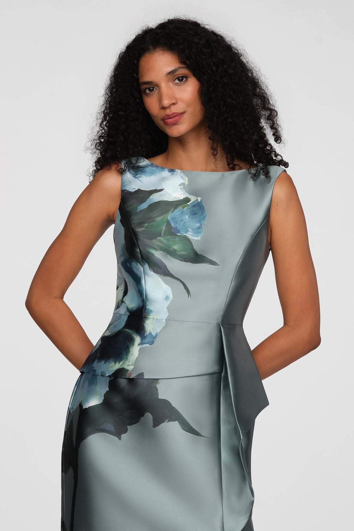La Petite Robe de Chloe CH55113233-A388 Luciana Robe de soirée colonne Iceberg