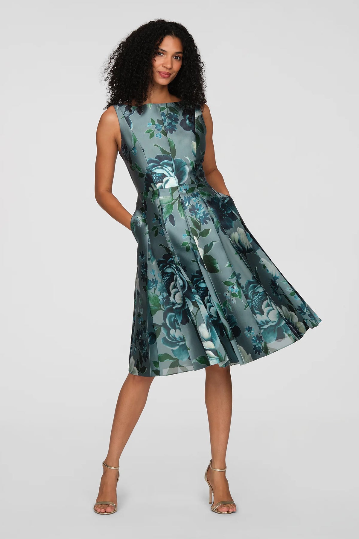La Petite Robe de Chloe CH55116691-A388 Anastasia Robe midi Iceberg