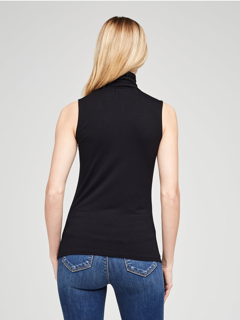 L'Agence Ceci Sleeveless Turtle Neck Top