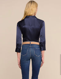 Blouse à manches 3/4 Dani L'Agence Bleu nuit