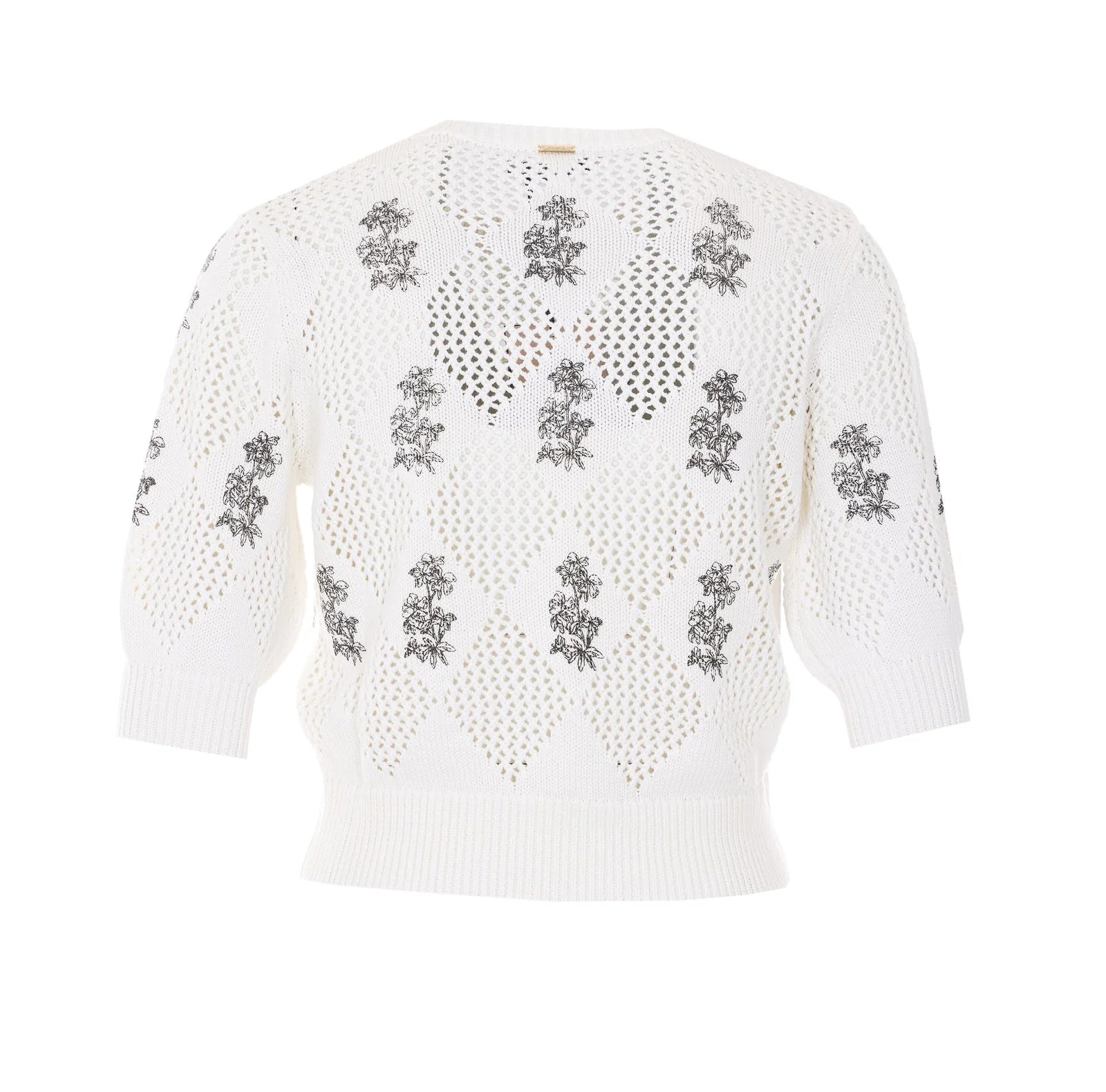 Top en maille Twinset avec broderies détaillées