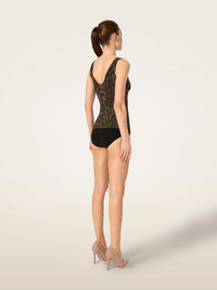 Wolford Shimmering Python T.Sleeveless Olive Python