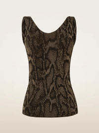 Wolford Shimmering Python T.Sleeveless Olive Python