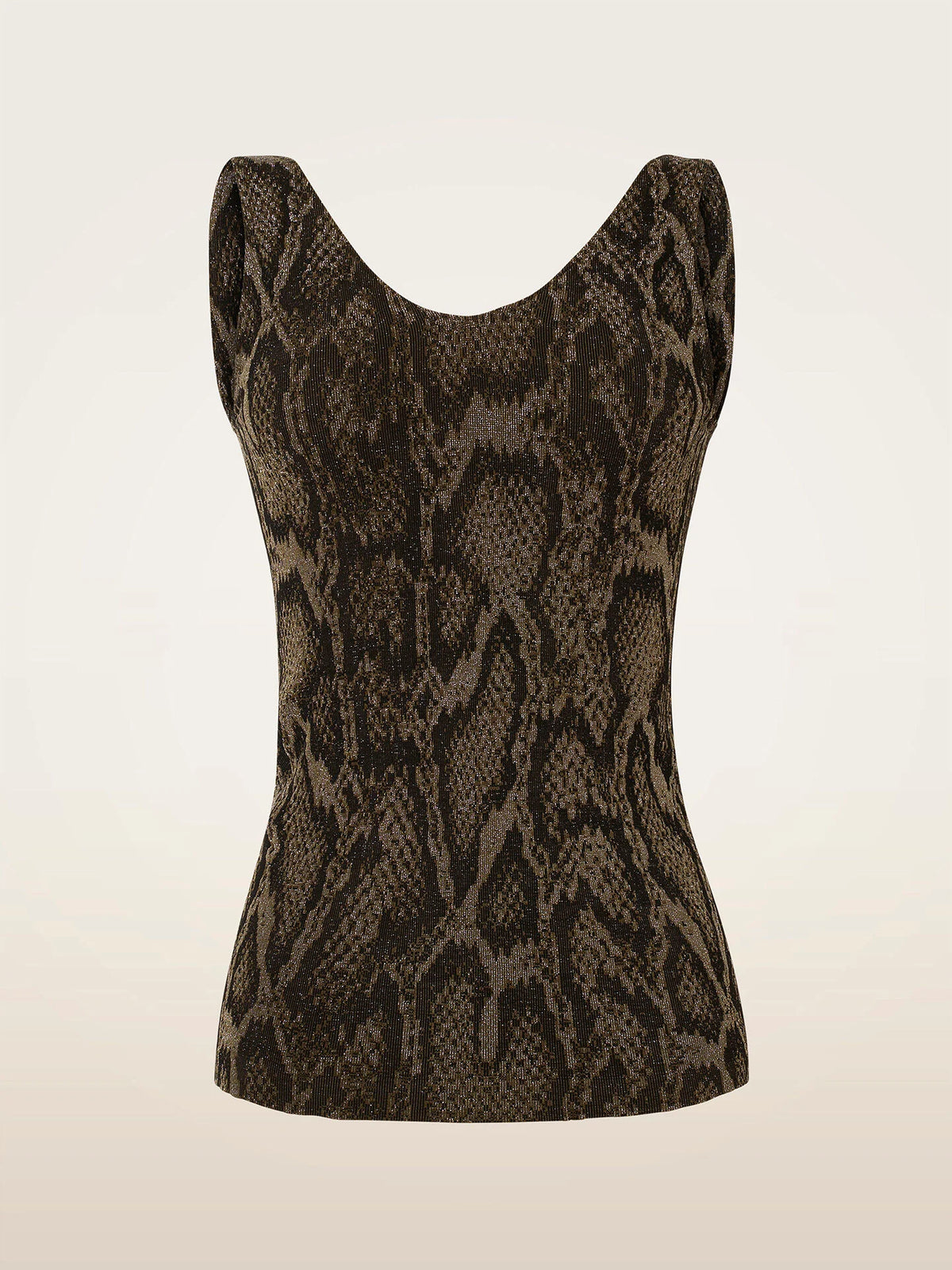 Wolford Shimmering Python T.Sleeveless Olive Python