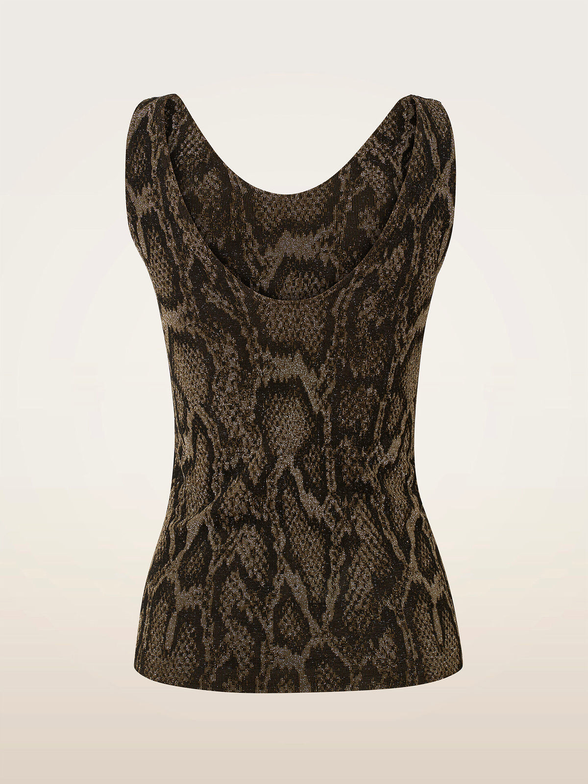Wolford Shimmering Python T.Sleeveless Olive Python