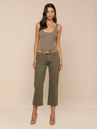 L'Agence Nica Scoopneck Bodysuit Smokey Olive
