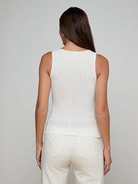 L'Agence Adira Scoopneck Tank Antique White