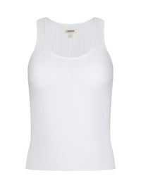 L'Agence Adira Scoopneck Tank Antique White