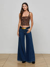 L'Agence Rasha Shirred Mesh Tank