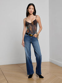 L'Agence Elowen Mesh Bodysuit