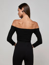 L'Agence Evelyn Off-The-Shoulder Bodysuit