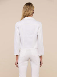L'agence Veste Slim Raw Blanche Blanc White